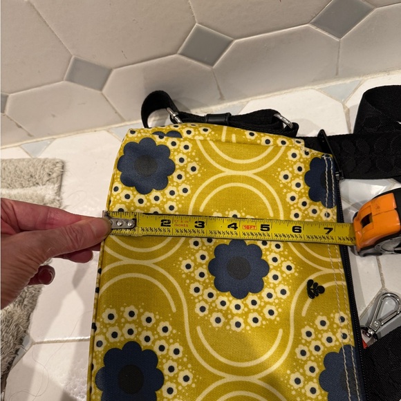 Orla Kiely Yellow and Blue Crossbody Bag - Picture 9 of 10